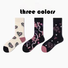 3 Pairs Women  Colorful Compression Socks Crew Athletic Hiking Wicking Anti Blister Cushioned Anti-odor And Breathable For Running Hiking Cycling Fitn