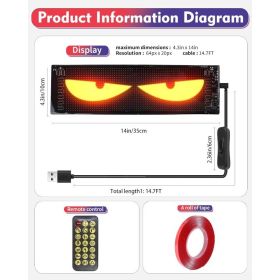 14 Inch Programmable Pixel Panel With Preloaded Animations Scrollable Display For Multi Scenario Use In Support Events Parties And Transportation