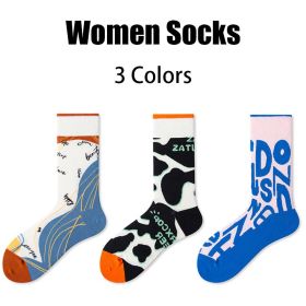 3 Pairs Women Colorful Compression Running Anti-odor And Breathable Socks  Crew Athletic Hiking Anti Blister Cushioned  For Running Hiking Cycling Fit