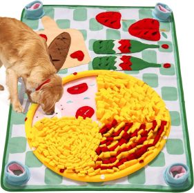 MEWOOFUN Washable Snuffle Mat For Dogs - Slow Feeder Puzzle Mat For Large & Small Dogs, Mental Stimulation Toy For Boredom Relief & Scent Training 16'