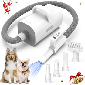 Pet Hair Dryer, 4-in-1 Smart Handle Pet Hair Dryer, 90 Ms High-speed Negative Ion Pet Hair Dryer, Adjustable Wind Speed And Temperature, Suitable For