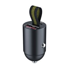 90W Car Charger Fast Charger Mini Metal Car Charger PD30W Fast Charging Hidden Mini Car Charger QC3.0 Car Charger