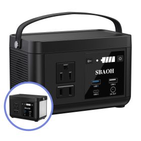 Portable Power Station P86,88.8Wh LiFePo4 Battery,with 120W AC Outputs, Solar Generator For Travel And Camping
