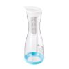 Water Filter Pitcher, 6 Cup Glass Water Filter Dispenser, Fast & Compact Fridge-friendly Water Filtration System, No BPA