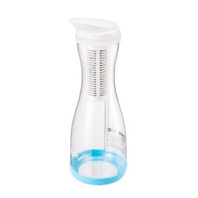 Water Filter Pitcher, 6 Cup Glass Water Filter Dispenser, Fast & Compact Fridge-friendly Water Filtration System, No BPA