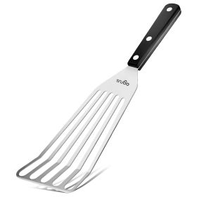 Fish Spatula Stainless Steel Thin Metal Turner Grill Fish Turner Spatula Small Spatula Metal Angled Slotted Turner