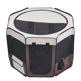 Foldable Pet Playpen, 36 inch Portable Dog Playpen, Crate Kennel for Puppy, Dog, Cat, Premium Waterproof 600D Oxford Cloth, Removable Zipper