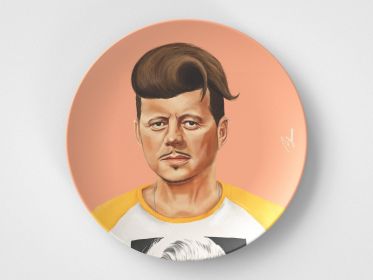 John // 10" Round Plate // Political Gift Idea