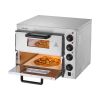 Commercial Pizza Oven Countertop, 14-Inch Double Deck Layer, Stainless Steel Electric Pizza Oven with Stone and Handle