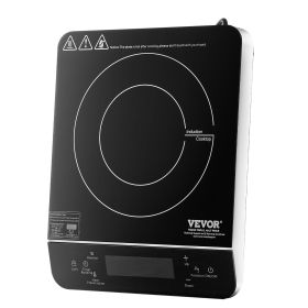 Portable Induction Cooktop, 1500W Electric Induction Burner with 9 Temperature Settings, Countertop Induction Hot Plate with 4H Timer, 24H Reservation