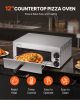 Electric Pizza Oven for Countertops, 12-inch, 1500W, with Temp Control & 0-60 Min Timer, Even Baking Technology & Easy Clean Crumb Tray
