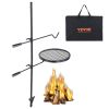 Swivel Campfire Grill, Fire Pit Grill Grate over Fire Pits, Heavy Duty Steel Grill Grates, 360�� Adjustable Open Fire Outdoor Cooking Equipment