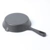HAWOK Mini Pre- seasoned Cast Iron Skillet ,Dia.6 inch Round pan cast iron server frying pan