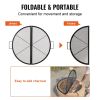X-Marks Fire Pit Grill Grate, Foldable Round Cooking Grate, Heavy Duty Steel Campfire BBQ Grill Grid with Handle and Support X Wire