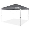 Pop Up Canopy Tent, 10 x 10 ft, 250 D PU Silver Coated Tarp, with Portable Roller Bag and 4 Sandbags