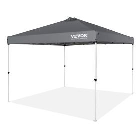 Pop Up Canopy Tent, 10 x 10 ft, 250 D PU Silver Coated Tarp, with Portable Roller Bag and 4 Sandbags