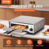 Countertop Electric Pizza Oven, 12-inch, 1500W, 32-572 F Temp Range, Stainless Steel Construction and Easy-to-Clean Crumb Tray