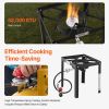 18 Qt Fish and Wing Fryer with Double Basket, Aluminum Propane Fish Fryer Kit, Outdoor Deep Fryer Seafood Pot with Thermometer and 58