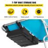 T-Top Storage Bag, for 4 Type II Life Jackets, with a Boat Trash Bag, 600D Oxford Fabric Life Vests Storage Bag for Most T-Top Boats