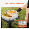 18 Qt Fish and Wing Fryer with Double Basket, Aluminum Propane Fish Fryer Kit, Outdoor Deep Fryer Seafood Pot with Thermometer and 58