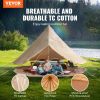 Canvas Bell Tent, 4 Seasons 7 m/22.97 ft Yurt Tent, Canvas Tent for Camping with Stove Jack, Breathable Tent Holds up to 12 People