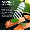 Fish Spatula Stainless Steel Thin Metal Turner Grill Fish Turner Spatula Small Spatula Metal Angled Slotted Turner