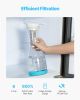 Water Filter Pitcher, 6 Cup Glass Water Filter Dispenser, Fast & Compact Fridge-friendly Water Filtration System, No BPA