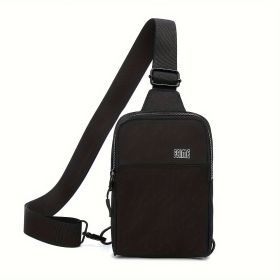 Small Crossbody Bags For Women & Men, Mini Sling Bag Fanny Packs Crossbody Purse, Chest Bag For Travelling, Hiking, Running -Black