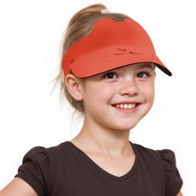 Sukeen Kids Sun Visor Hats For Girls Boys Lightweight Sport Hat Sun Hat Seamless Running Hats For Outdoor Activities (Color: Red)