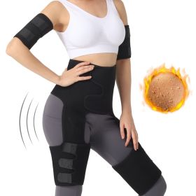 Waist Belt, Arm Belt, Thigh Belt, Fitness Belt, Fitness Belt, Shaping Waist Training, Sports And Fitness (Option: Black-XL)