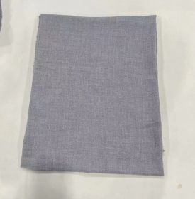 Herringbone Pattern Monochrome Artificial Cashmere Scarf Women's Simple Casual Style Tassel Warm Shawl (Option: FH2358335 Gray)