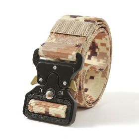 Multifunctional military training outdoor belt (Option: Desert camouflage125cm)