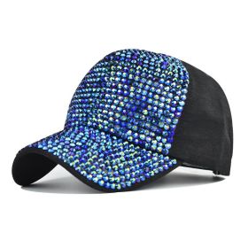 Diamond Baseball Cap Light Board Cap (Option: Blue-Adjustable)