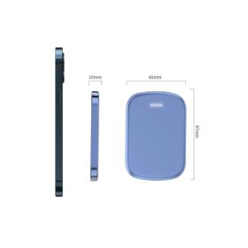 Chargomate Magnetic Portable Wireless Charger And Power Bank For Apple And Android (Color: Blue)