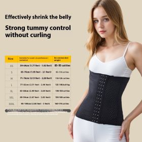 Sports Body Shaping Clothing Belly Band Waist Fitness (Option: Black-XXL)