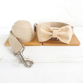 Dog collar traction rope (Option: NUDE-L)