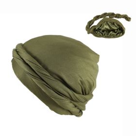 Men's Fashionable New Headband Hat (Option: Army Green-XL)