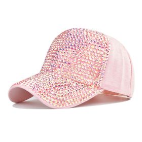 Diamond Baseball Cap Light Board Cap (Option: Pink-Adjustable)
