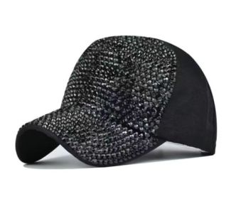 Diamond Baseball Cap Light Board Cap (Option: Black-Adjustable)