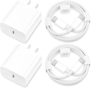 For Apple Phone Fast Charger 2Pack Type C Fast Charger Plug Adapter 6ft USB - C To Lightning Cable Cord For Apple Phone 16 1514 13 13 Pro 12 Pro 12 Ma (Option: Type C-1m 2m 2Charging head)