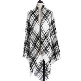 Women's Cashmere-like Plus-sized Double-sided Qicaigei Scarf Shawl (Option: A9-140X140CM)
