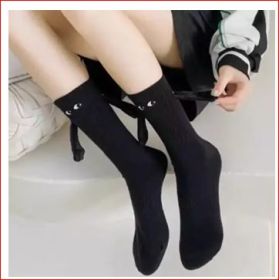 Couple Magnetic Handle Cute Hand Socks Christmas (Option: Black-Free Size-1pair)