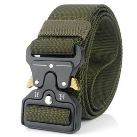 Multifunctional military training outdoor belt (Option: Army Green 125cm)