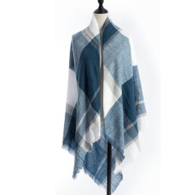 Women's Cashmere-like Plus-sized Double-sided Qicaigei Scarf Shawl (Option: B6-140X140CM)