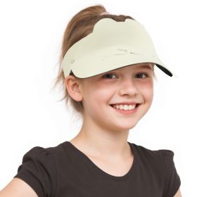 Sukeen Kids Sun Visor Hats For Girls Boys Lightweight Sport Hat Sun Hat Seamless Running Hats For Outdoor Activities (Color: White)