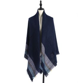 Women's Cashmere-like Plus-sized Double-sided Qicaigei Scarf Shawl (Option: C10-140X140CM)