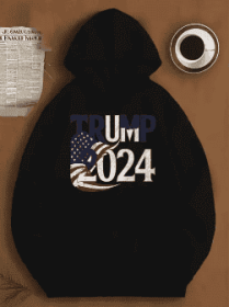 Men's Printed Hoodie (Option: Black-XL)