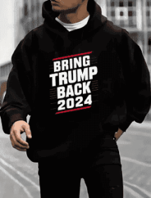 Men's Printed Hoodie (Option: S)