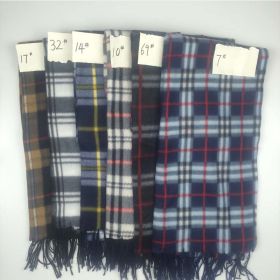 Autumn And Winter Black And White Plaid Plus-sized Thickening Thermal Men's And Women's Scarf (Option: Random Color-165cm)
