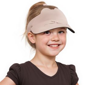 Sukeen Kids Sun Visor Hats For Girls Boys Lightweight Sport Hat Sun Hat Seamless Running Hats For Outdoor Activities (Color: Pink)